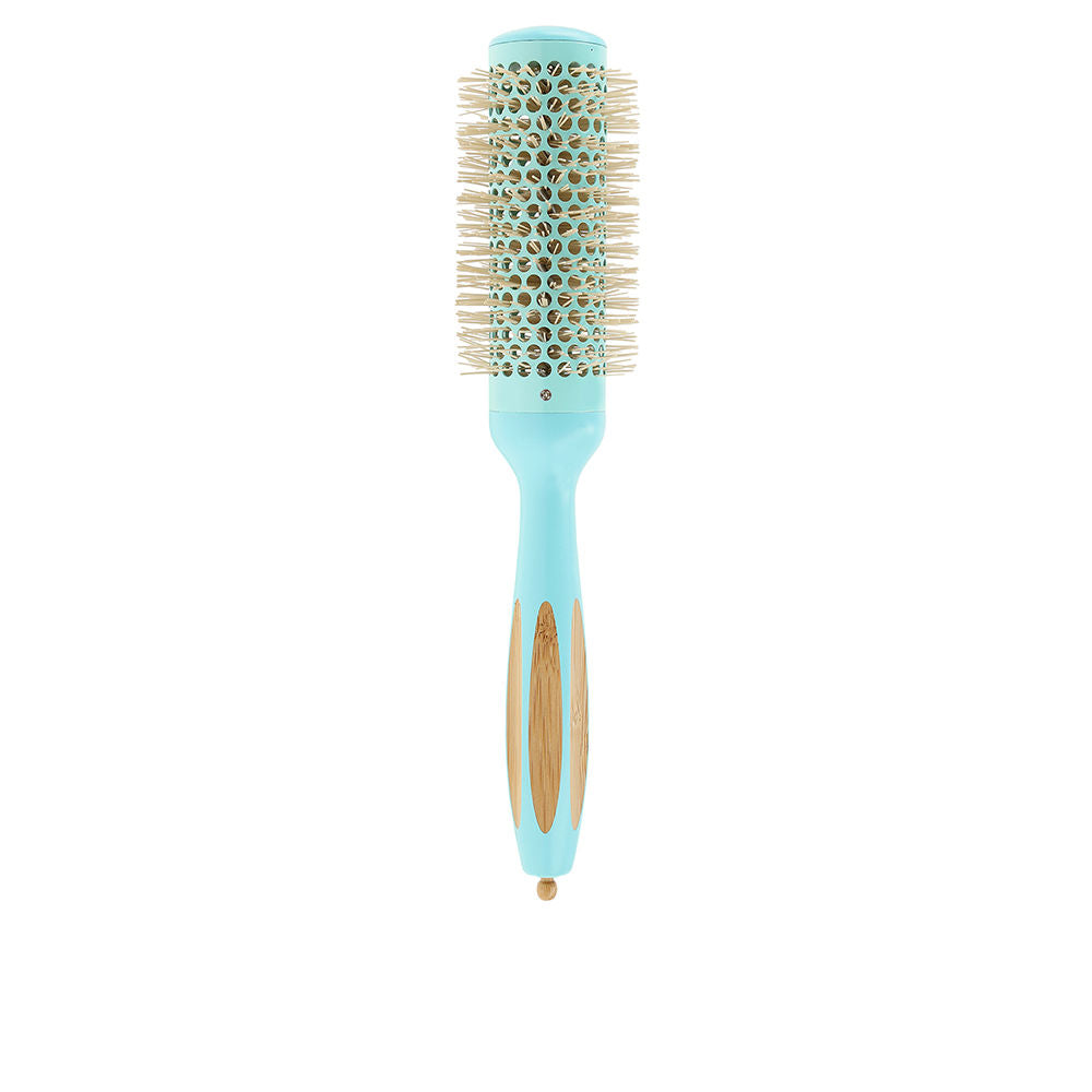 35 mm round vent brush with ceramic barrel and bamboo handle, removable pin