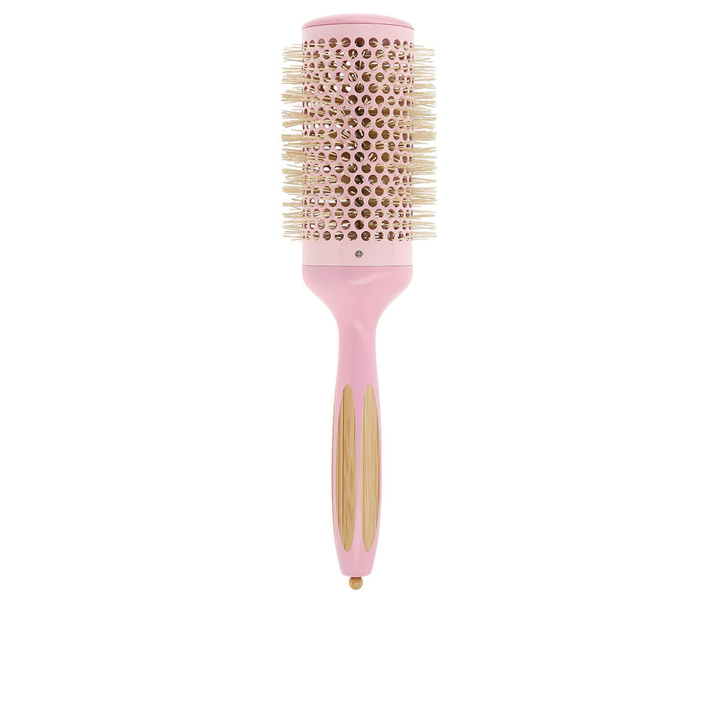 Round 52mm vented brush with bamboo handle and ionised nylon bristles