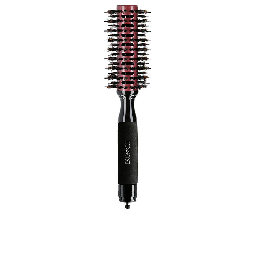 28 mm beechwood round vent brush with ceramic barrel and mixed bristles, removable pin
