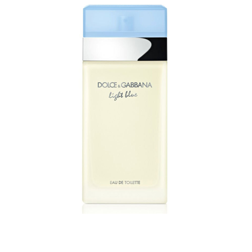 Pale-blue capped perfume bottle, 100 ml, cedar and green apple notes