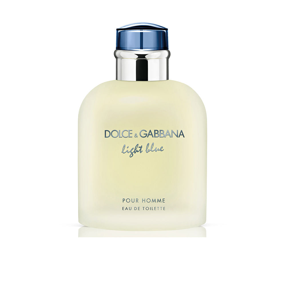 Frosted glass bottle with pale-blue cap; 125 ml eau de toilette for Man