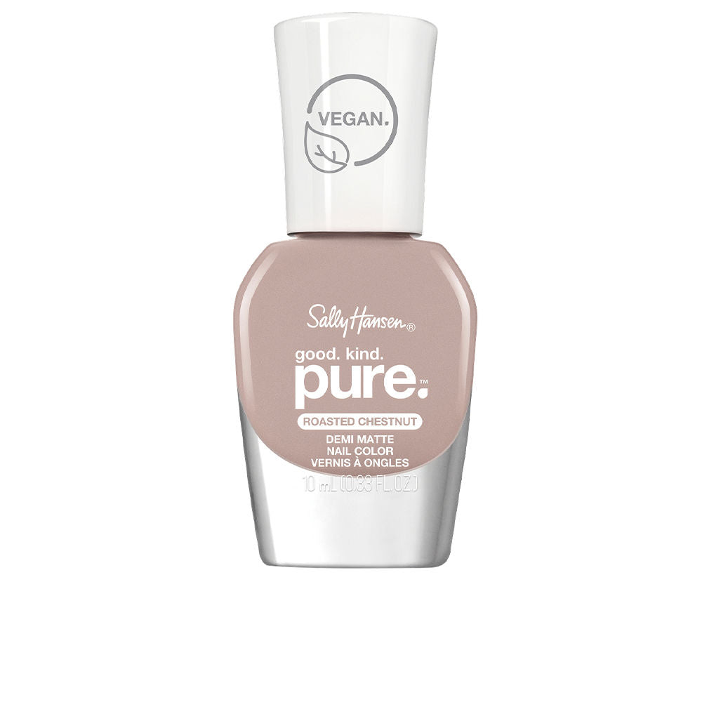 10 ml demi-matte sheer nude nail polish bottle, Unisex, roasted chestnut shade