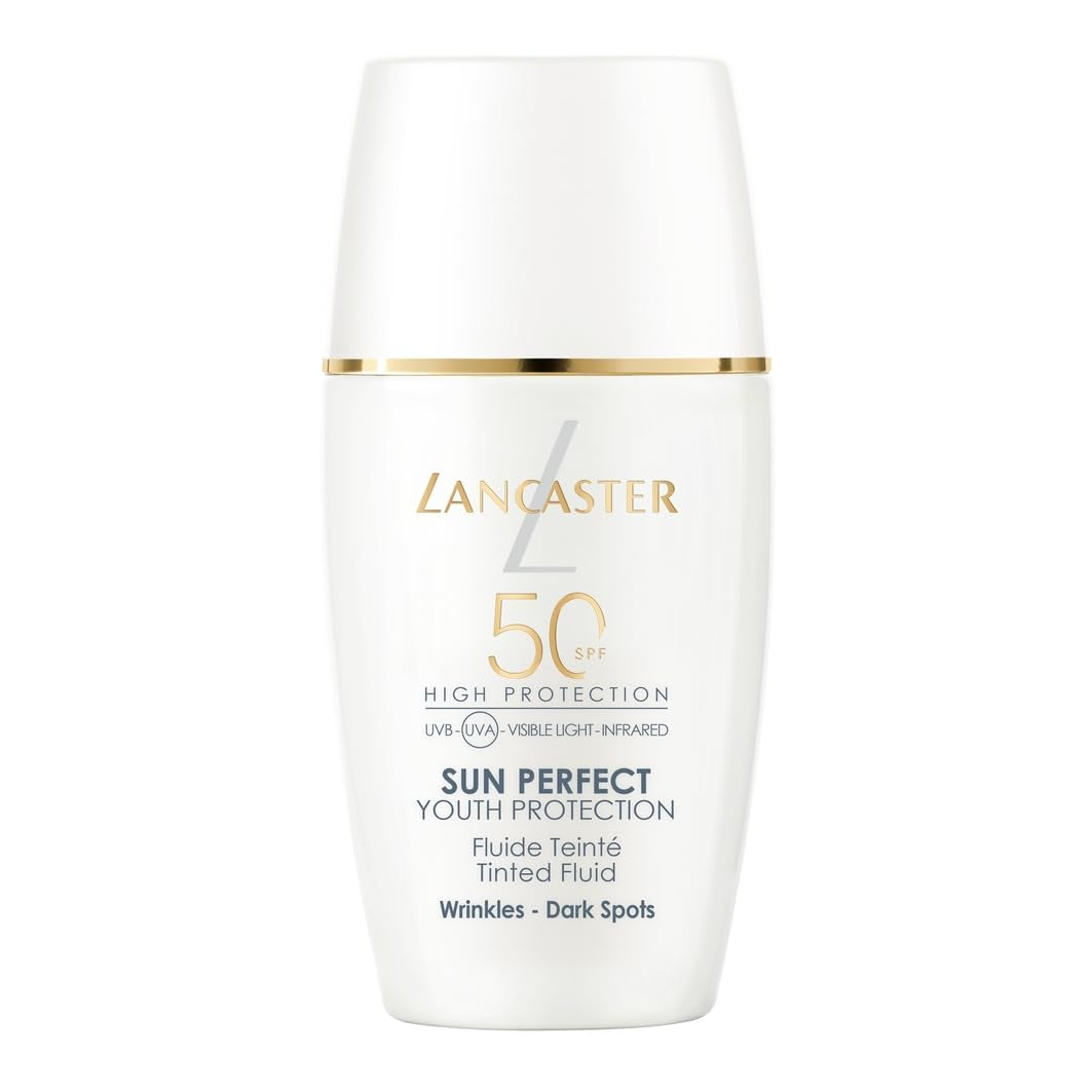 30 ml tinted SPF50 matte face fluid bottle, lightweight Unisex sunscreen