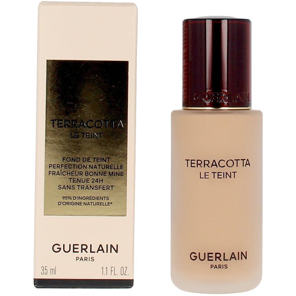 Glass bottle of liquid foundation, 30 ml, shade 3.5N, natural powder finish