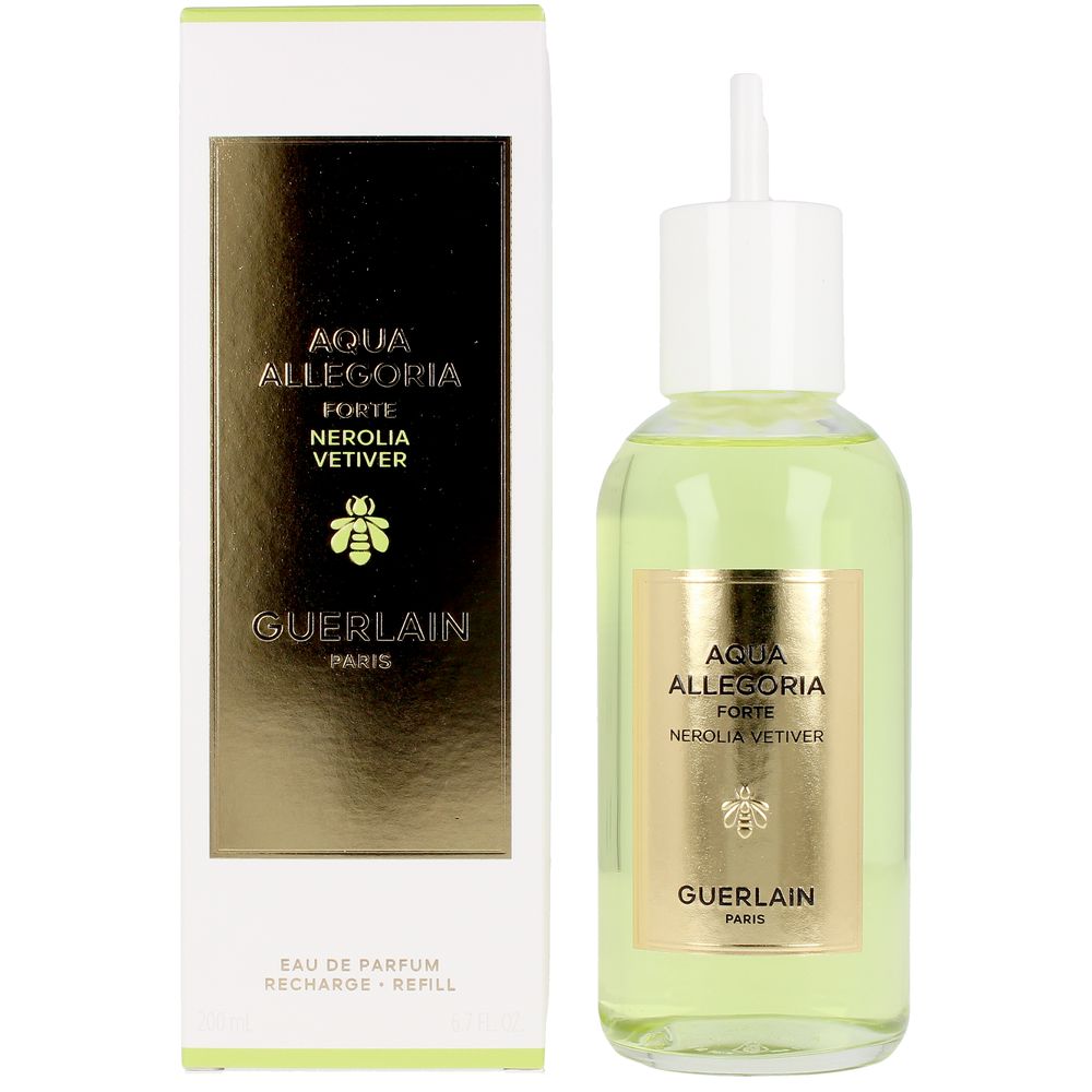 200 ml Nerolia Vetiver perfume refill bottle, green citrus design
