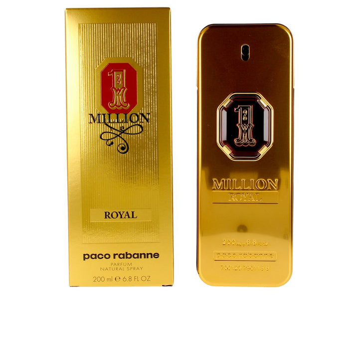 200 ml clear flacon of woody-amber eau de parfum for Man, spray bottle