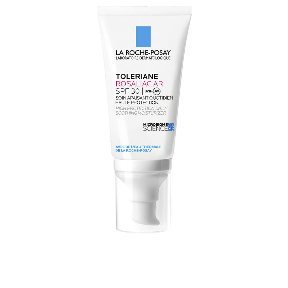 40 ml white moisturiser tube, SPF30, for sensitive rosacea-prone skin