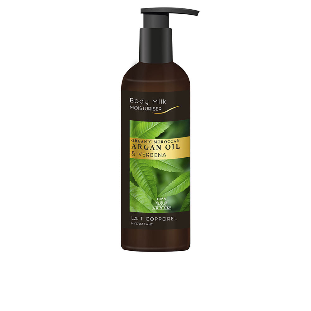 200 ml tube of hydrating body milk with argan, verbena and prickly pear oils