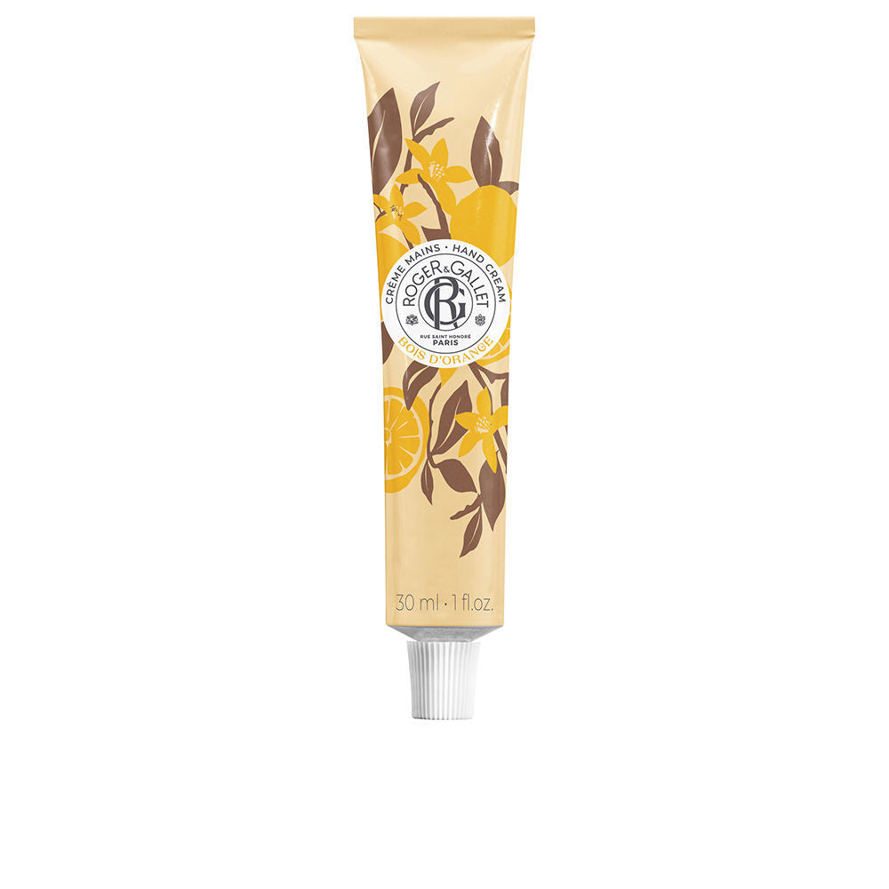 30 ml tube of Bois d'Orange hand cream with shea and almond, citrus scent