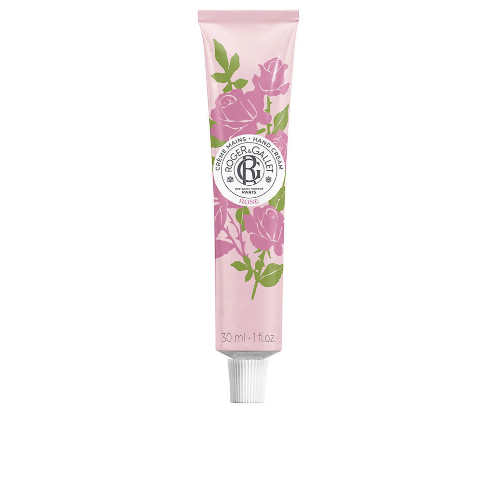 30 ml tube of rose-scented hand and nail cream with shea butter