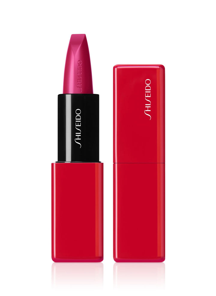 Fuchsia Flux long-wear lip colour, angled bullet, 3.3 g, luminous finish