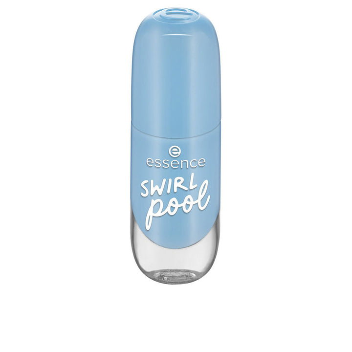 8 ml bottle of gel-effect cream nail polish, shade 42 Swirl Pool, wide brush