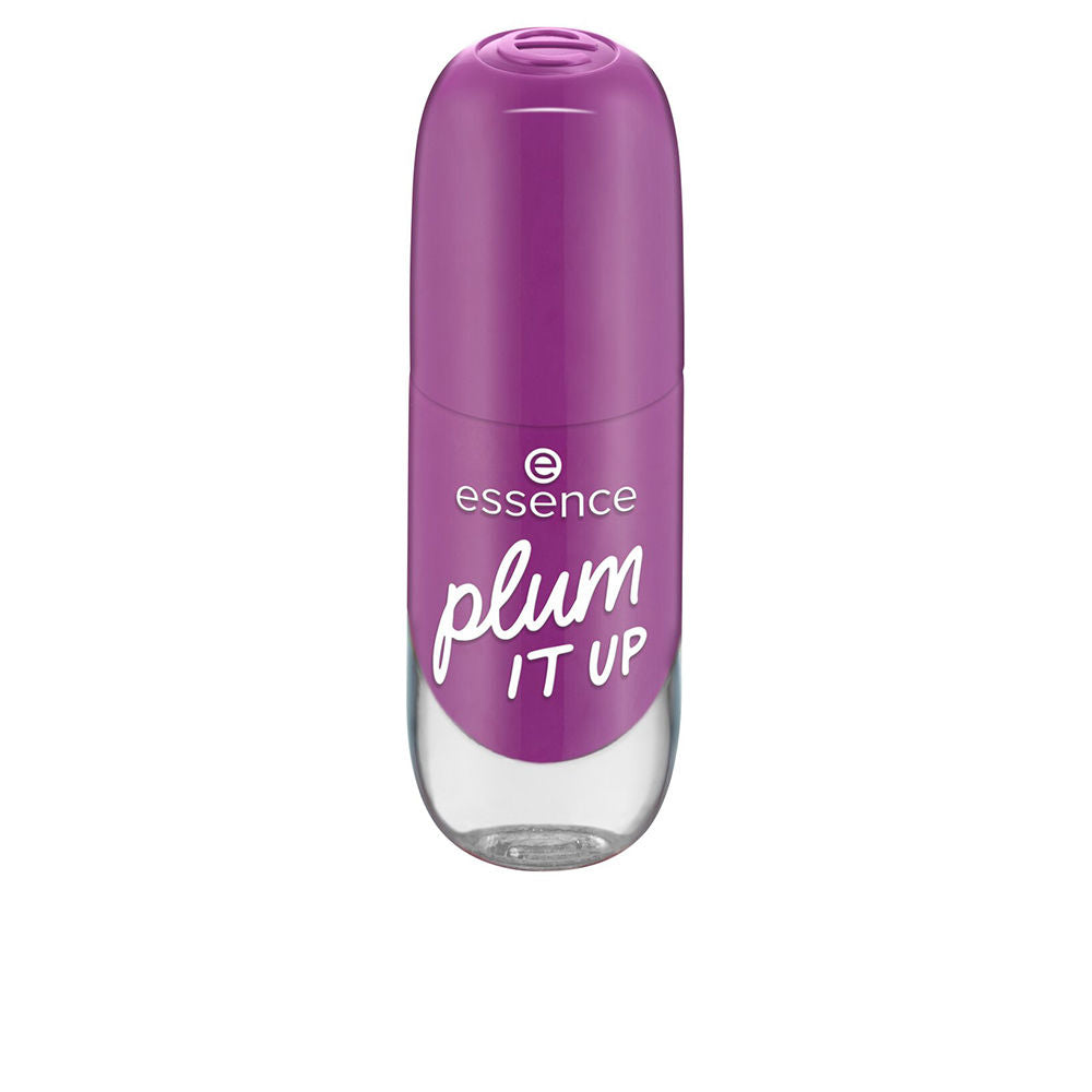 8 ml plum gel‑finish nail polish bottle with oversized brush, Unisex lacquer