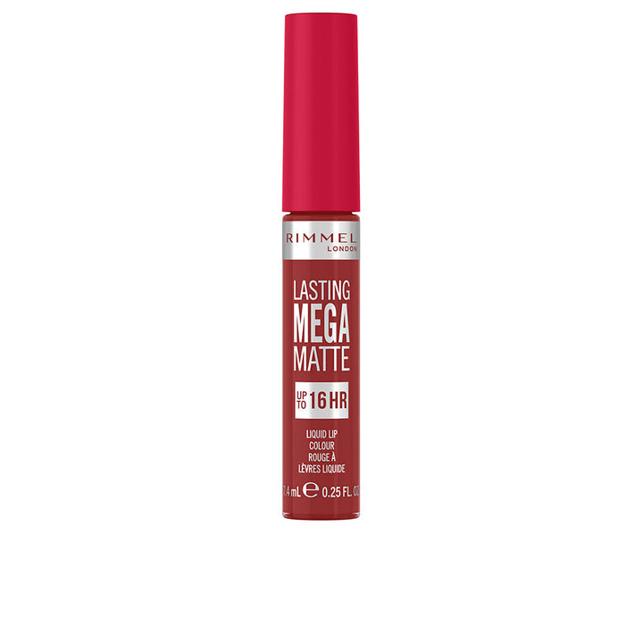 Matte liquid lipstick in deep red shade with slim precision applicator, 7.4 ml