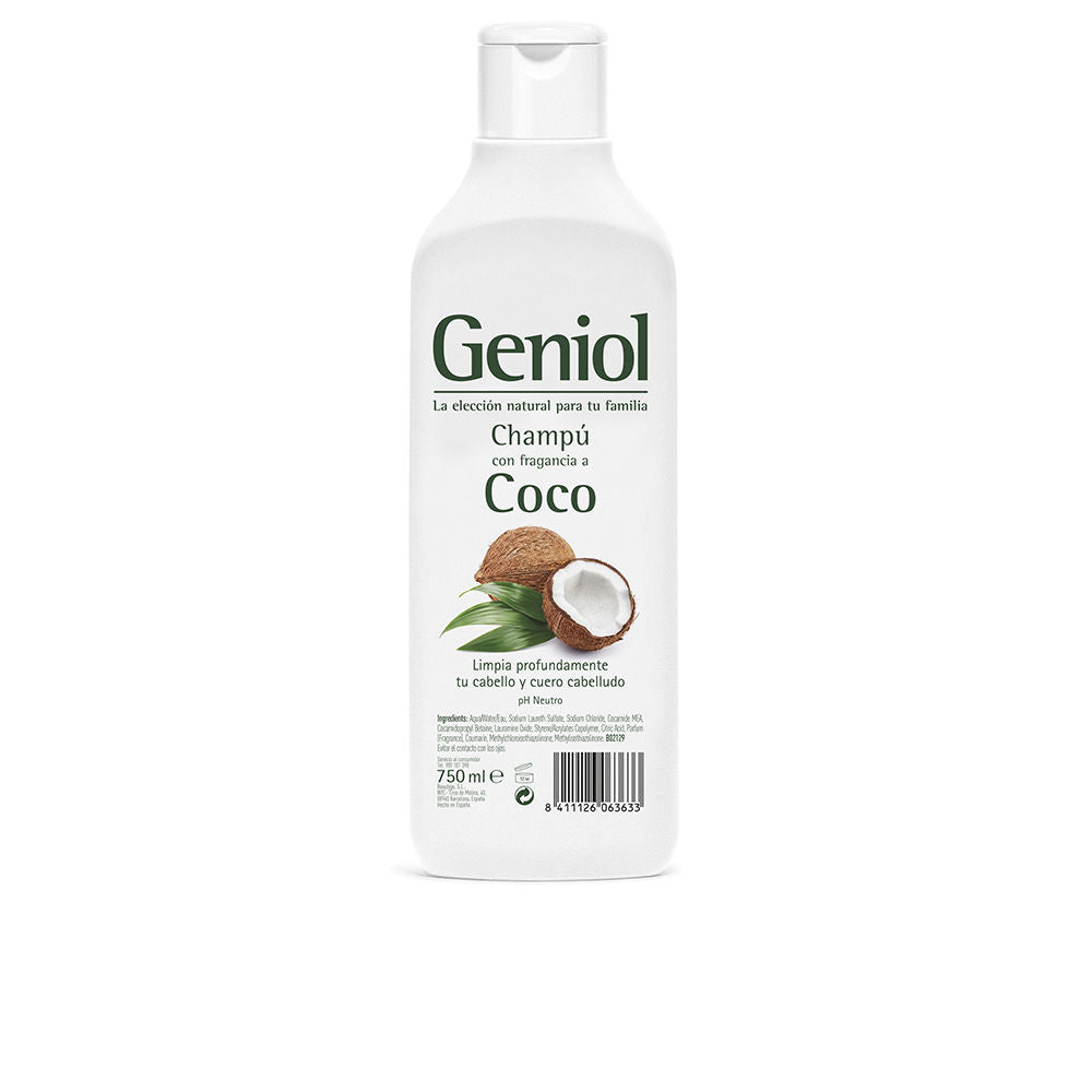 750 ml coconut-scented shampoo bottle for Women, paraben-free