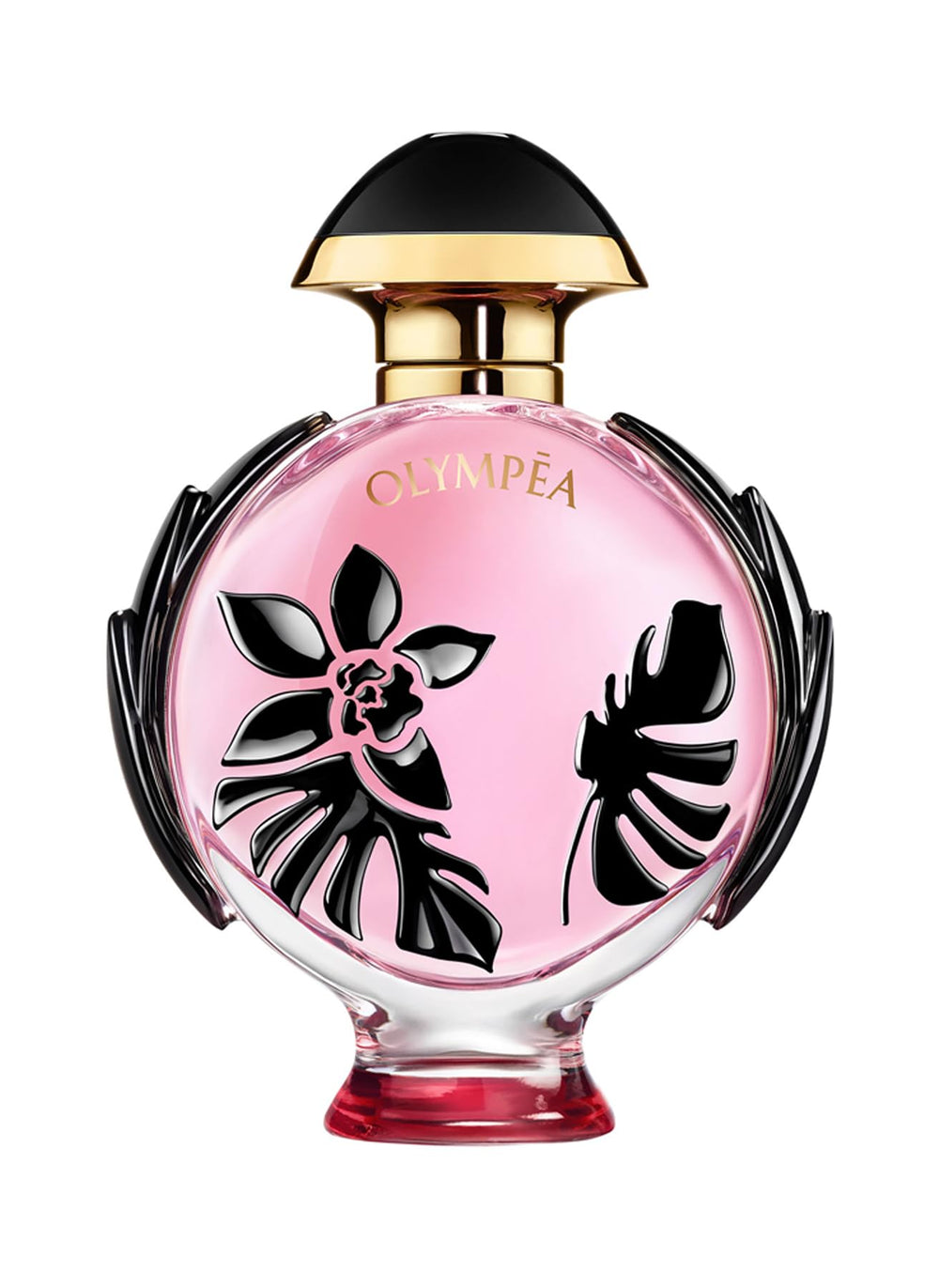 Pink sculpted perfume bottle with gold accents, 50 ml, floral eau de parfum for Women