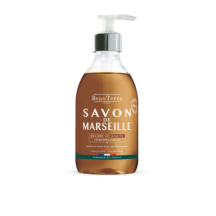 300 ml pump bottle of olive oil Marseille liquid soap with recycled packaging