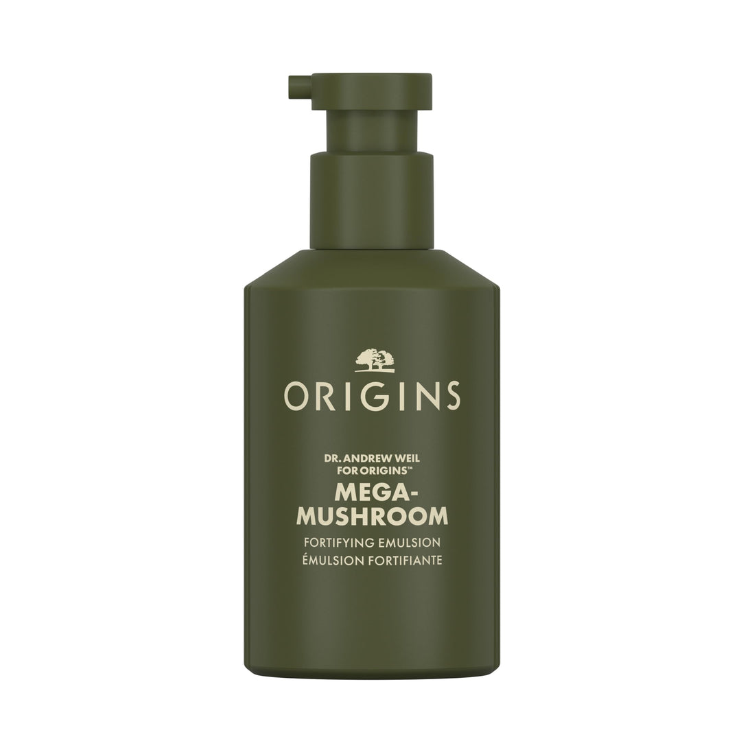 100 ml pale beige gel‑emulsion jar with pump, mushroom and botanical extracts