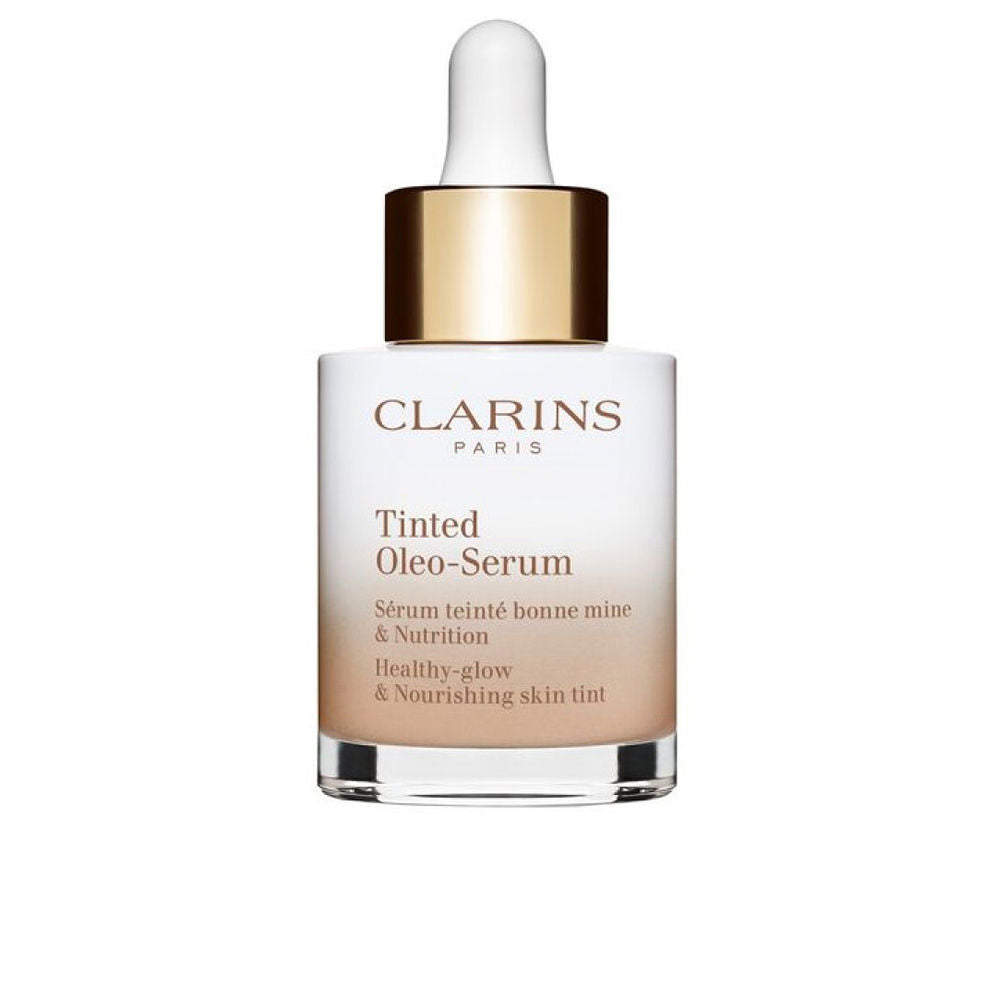 30 ml tinted oil‑serum bottle with light beige tint, Unisex skin tint