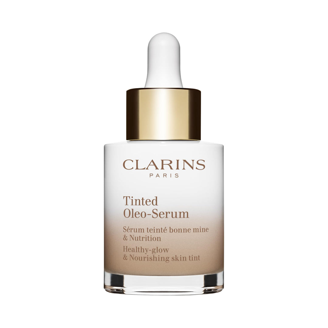 30 ml tinted oil‑serum foundation bottle, sheer warm shade 03