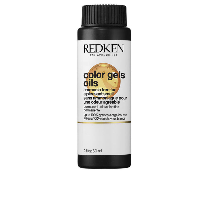 60 ml bottle of ammonia-free gel-oil permanent hair colour, apricot oil formula