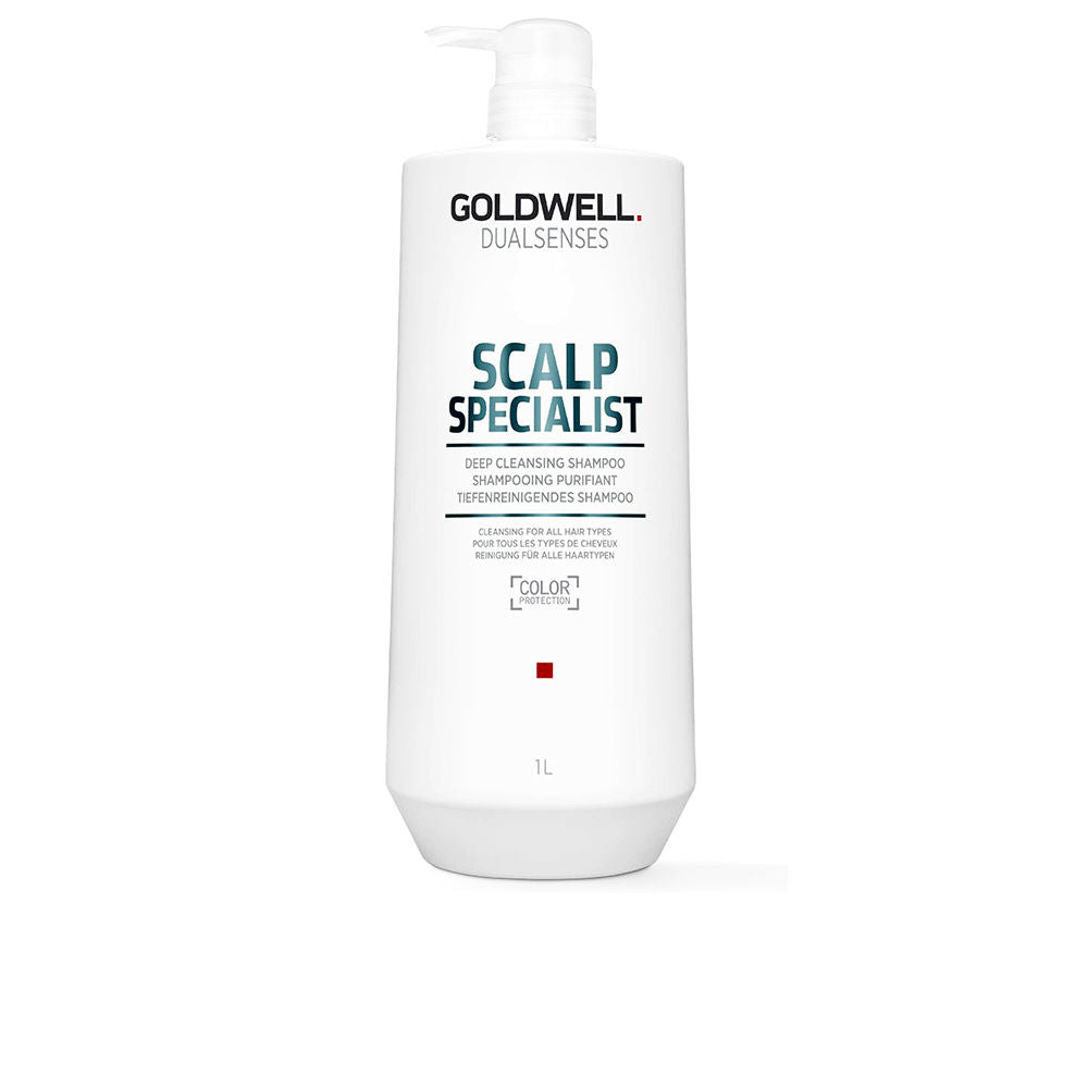 Tall 1000 ml clarifying scalp shampoo bottle, for oily sensitive scalps, Unisex