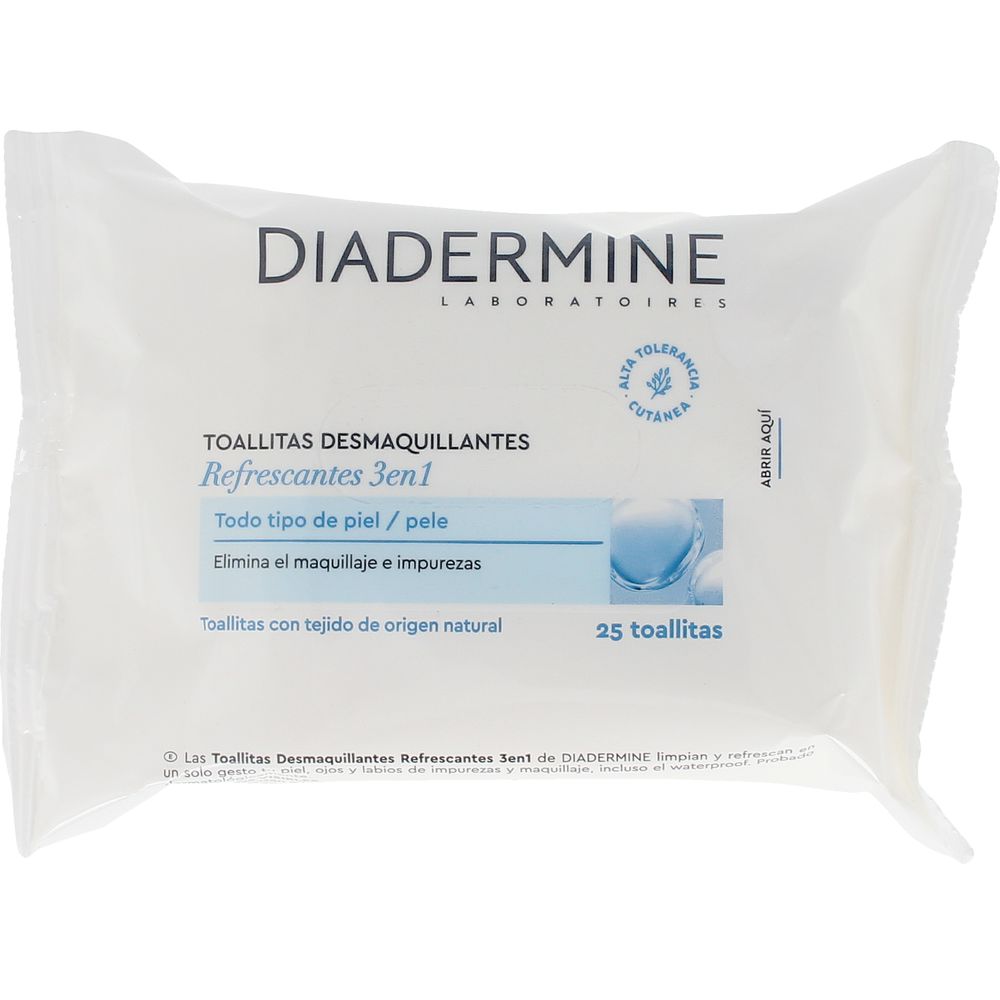 Pack of 25 refreshing makeup remover wipes for normal–combination skin