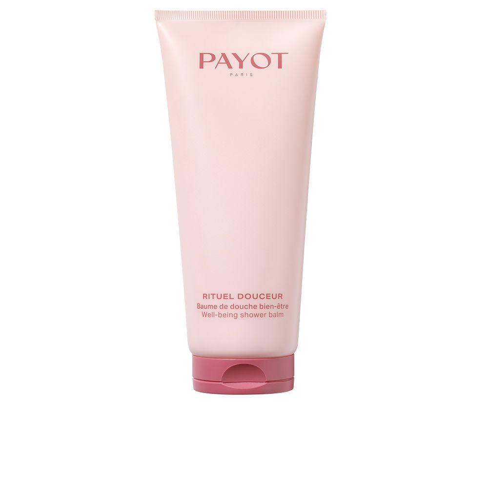 200 ml honey and cotton shower balm bottle with creamy texture