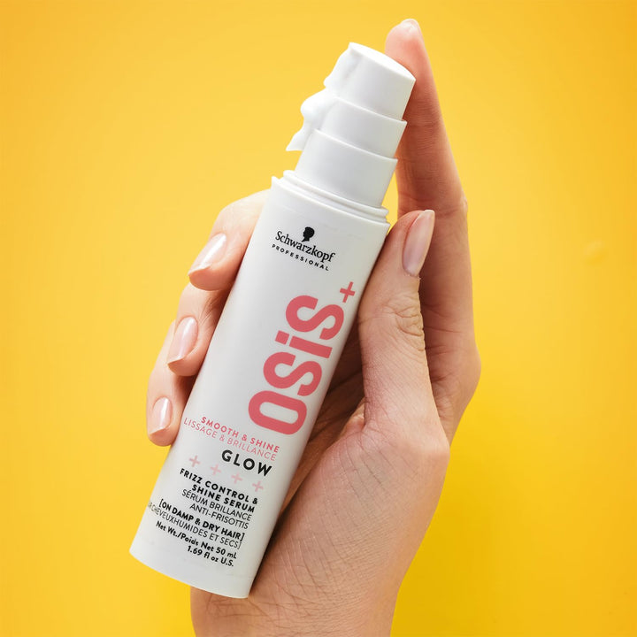 50 ml pump serum bottle for anti‑frizz hair control, lightweight, Unisex