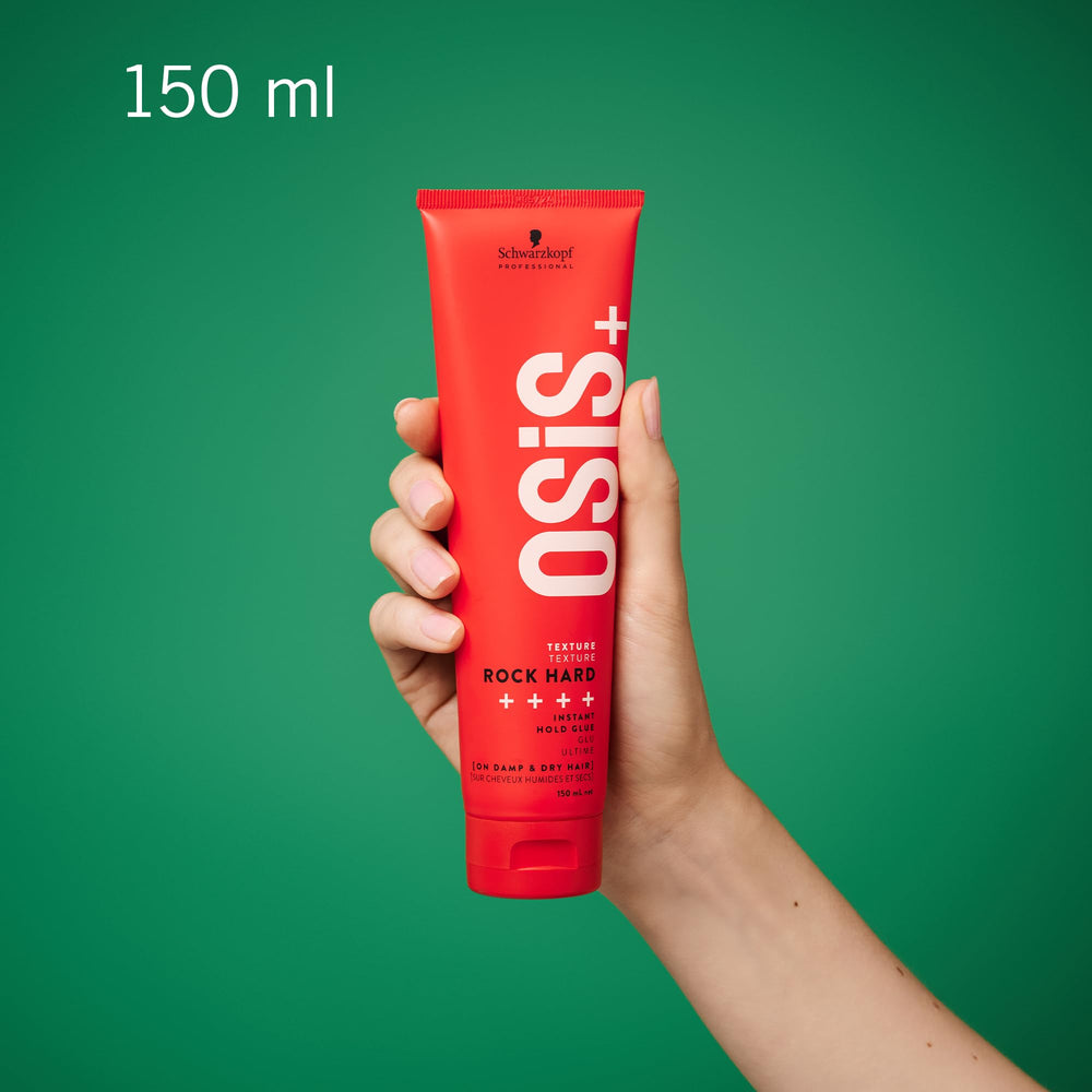 Clear tub of ultra‑strong clear hair gel, 150 ml, extreme hold Unisex styling