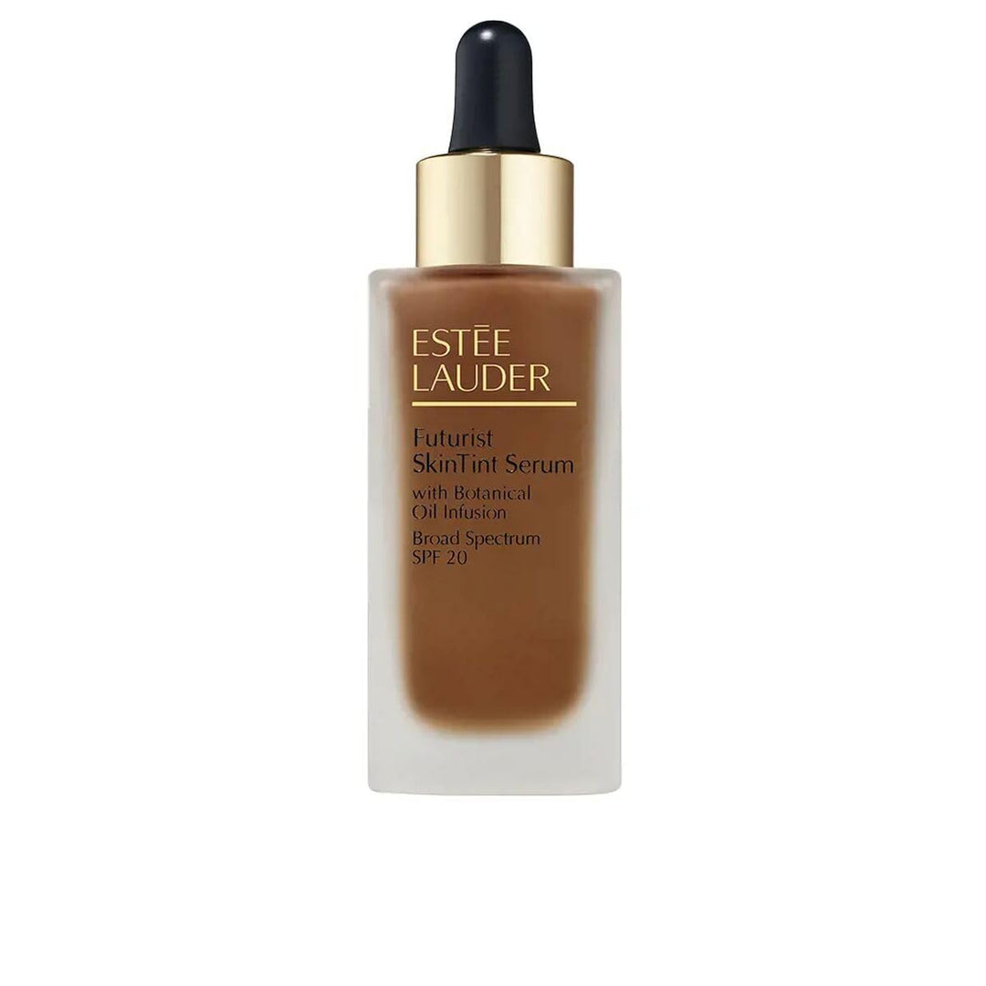30 ml tinted SPF20 serum pump bottle, light amber shade, Unisex