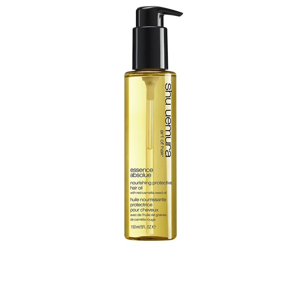 150 ml bottle of camellia hair oil with dispenser, lightweight clear oil