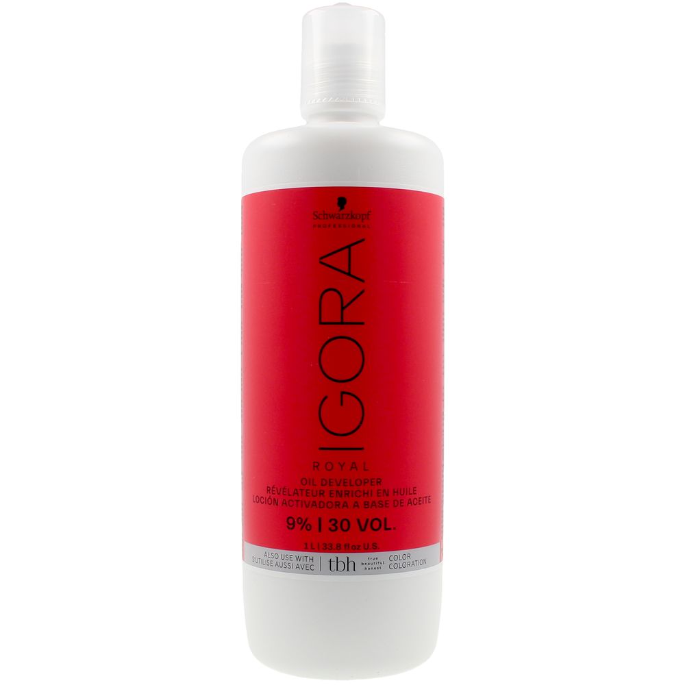 1,000 ml 9% (30 VOL) oil‑enriched colour developer lotion, professional size