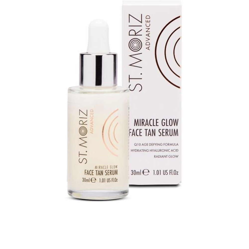 30 ml pump bottle of hydrating tanning serum with DHA and hyaluronic acid