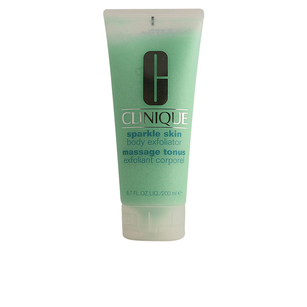 200 ml clear gel body exfoliator with fine silica particles, unscented, hypoallergenic