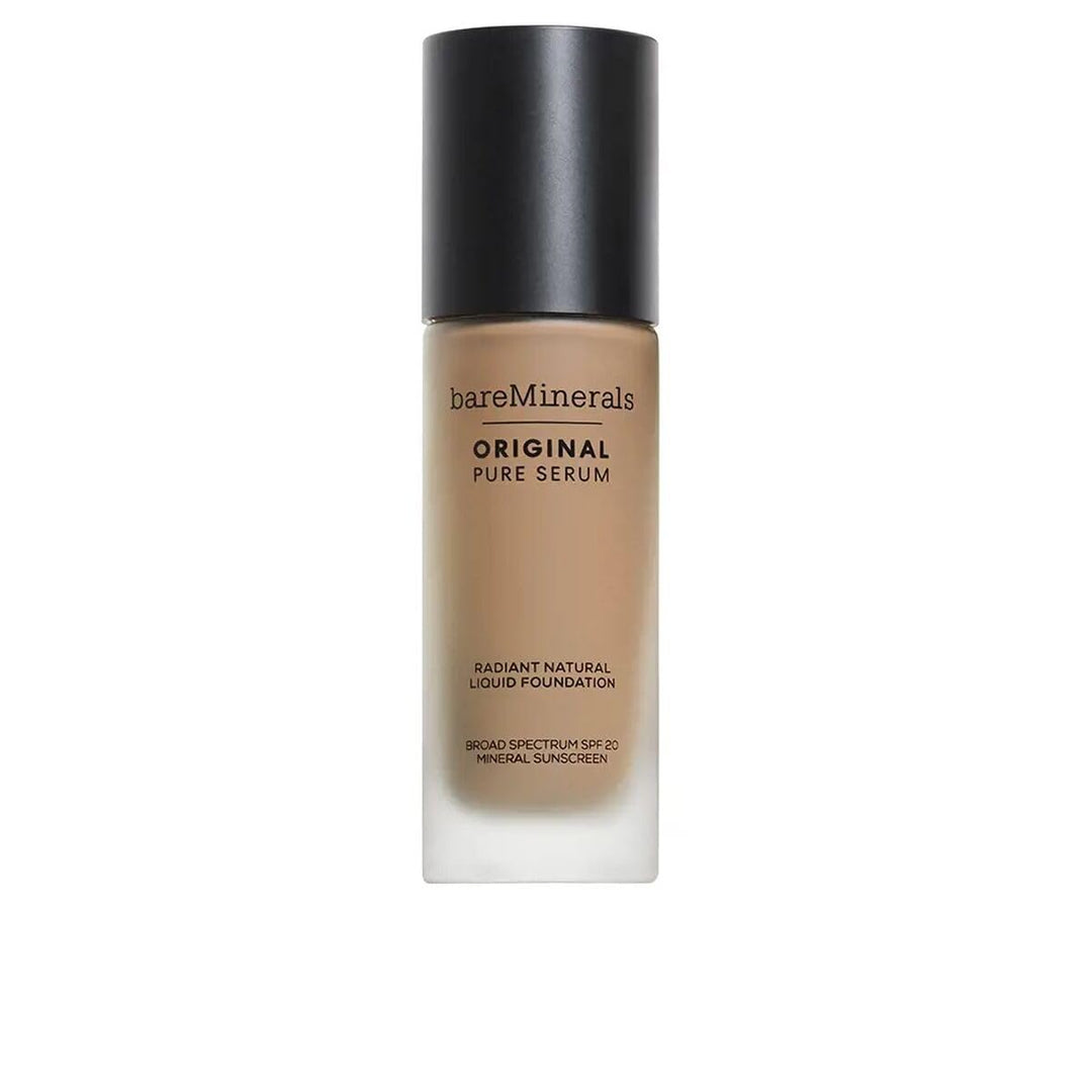30 ml tube of sheer tinted serum foundation in Medium Cool 3.5, lightweight luminous finish