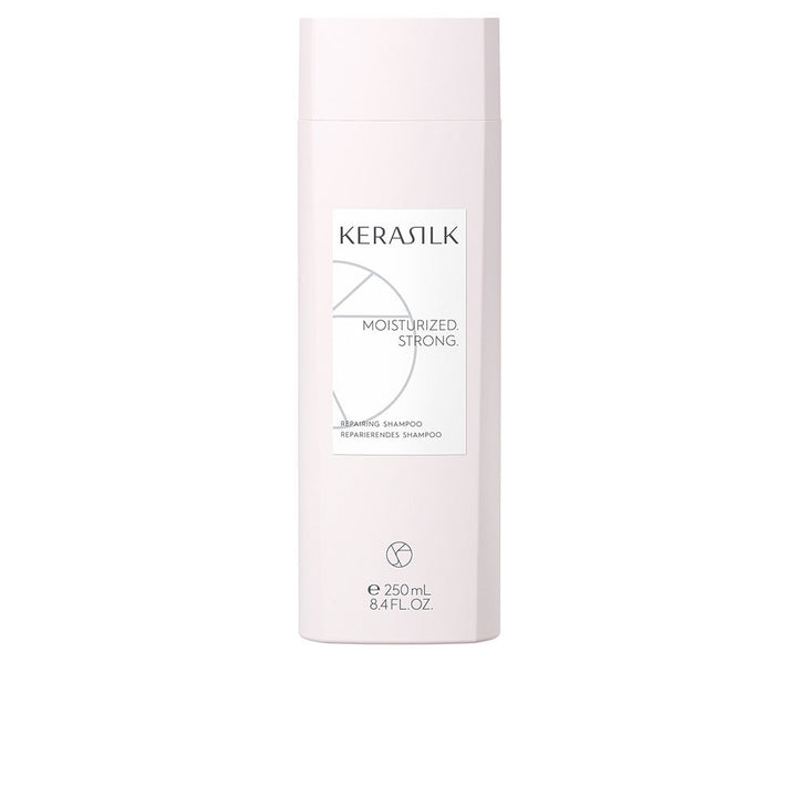 250 ml white shampoo bottle, Biomimetic Silk Repair label, for Women, vegan formula