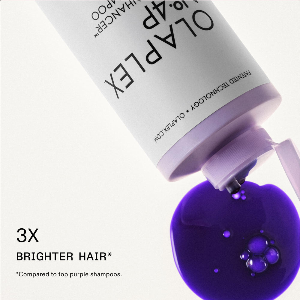 1,000 ml violet toning shampoo bottle with dispenser for highlighted hair, Unisex