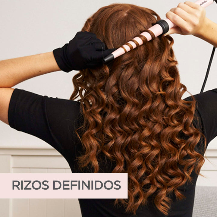 Three‑barrel curling wand set with ceramic barrels and locking mechanism, Unisex styling tool