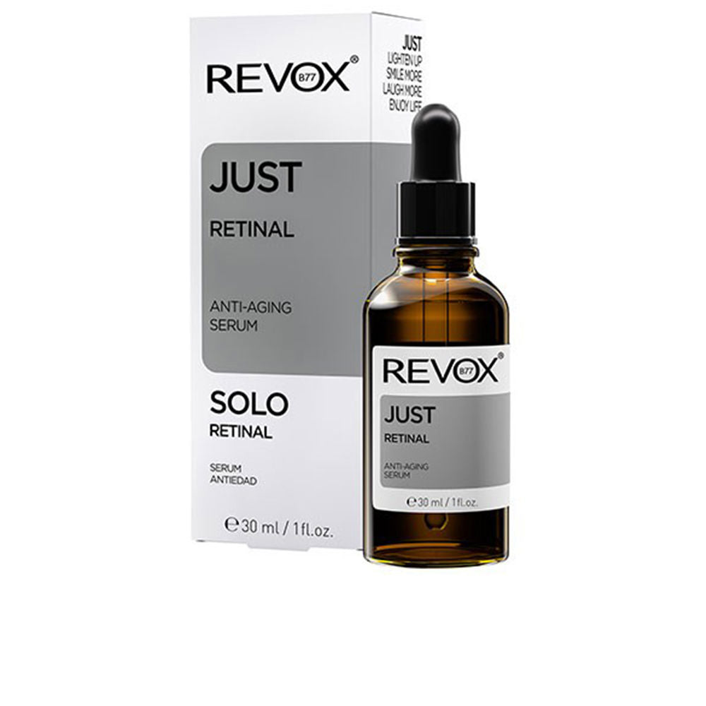 30 ml slender glass serum bottle with dropper; amber liquid, clinical packaging