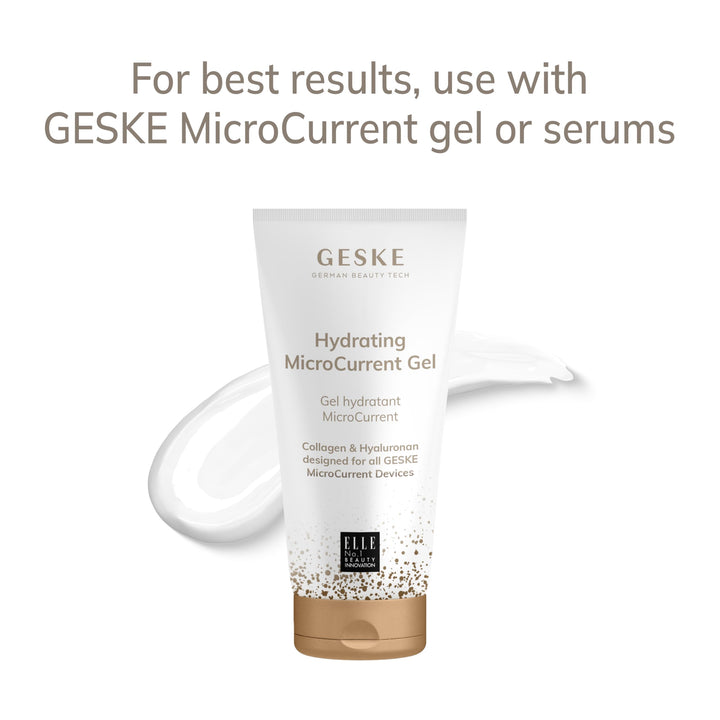 Black 6‑in‑1 microcurrent face‑lift pen with contour spheres and SmartApp guidance
