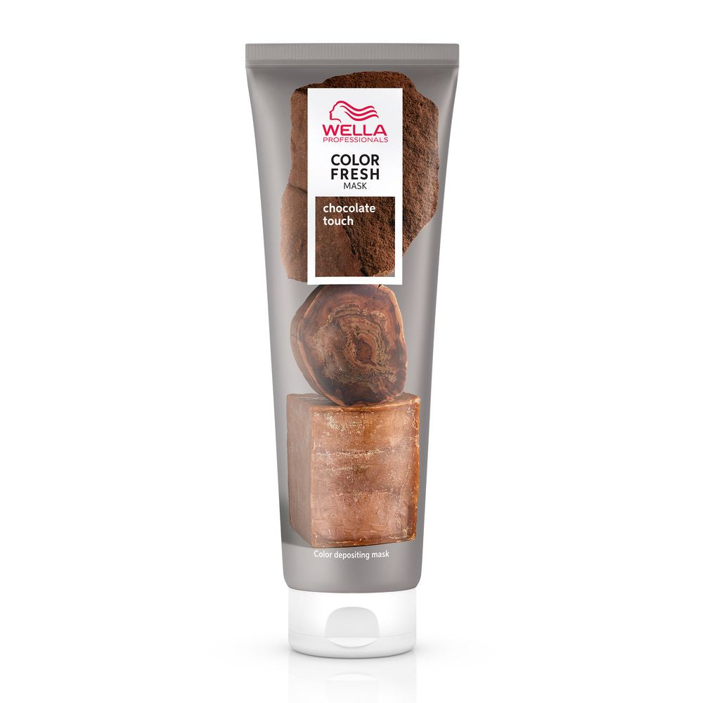 150 ml tube of chocolate semi‑permanent colour mask, glossy creamy texture