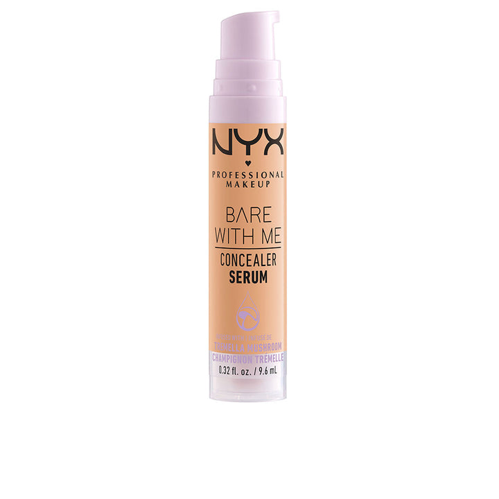 Small dispenser bottle of medium golden tinted serum corrector, 9.6 ml, Unisex