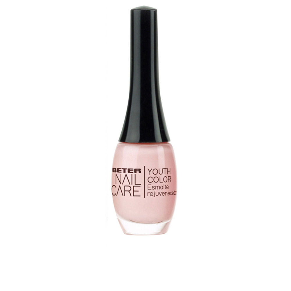 11 ml rose-hued nail polish bottle, glossy finish, treatment-infused formula