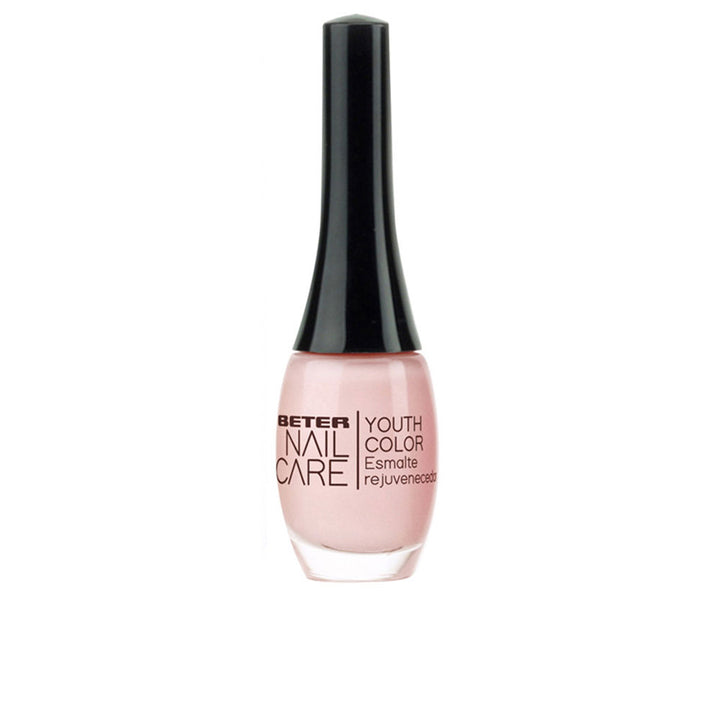 11 ml rose-hued nail polish bottle, glossy finish, treatment-infused formula