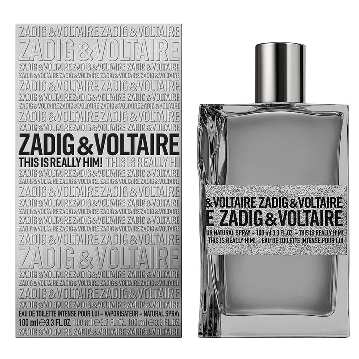 50 ml silver-toned eau de parfum bottle, woody-oriental fragrance for Man