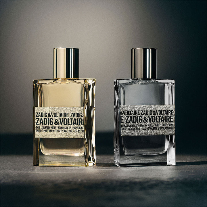 50 ml silver-toned eau de parfum bottle, woody-oriental fragrance for Man