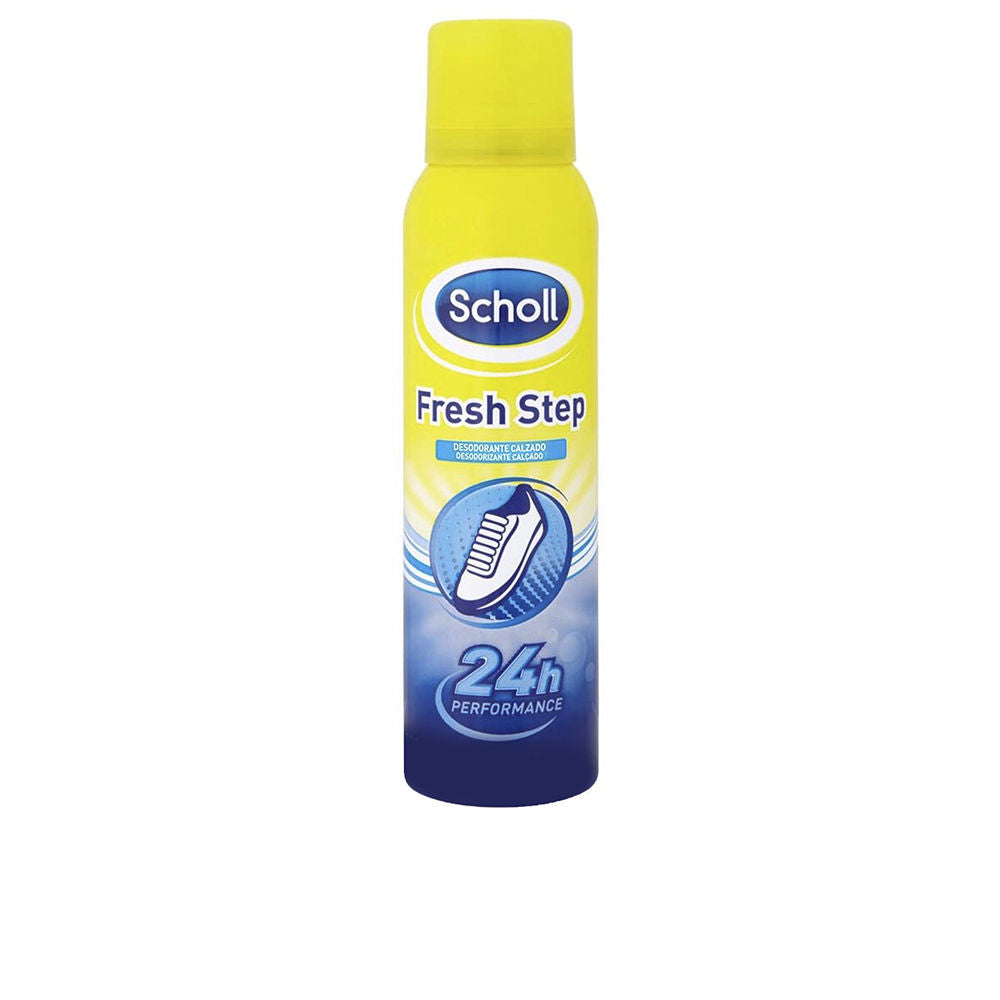 Scholl Fresh Step footwear deodorizer bottle, freshening inside shoes