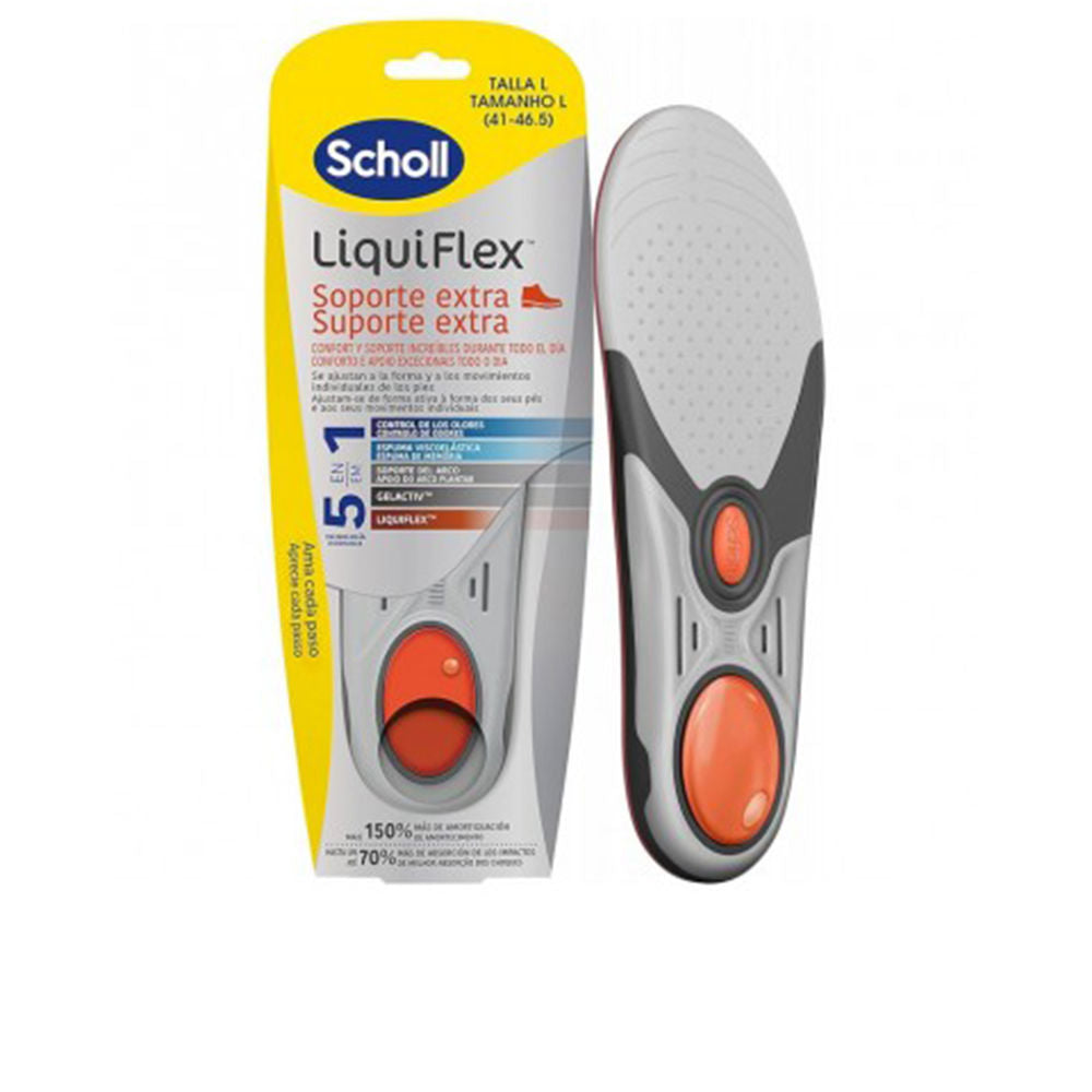 Pair of Liquiflex gel foam insoles, fabric top, size 41–46.5, Unisex