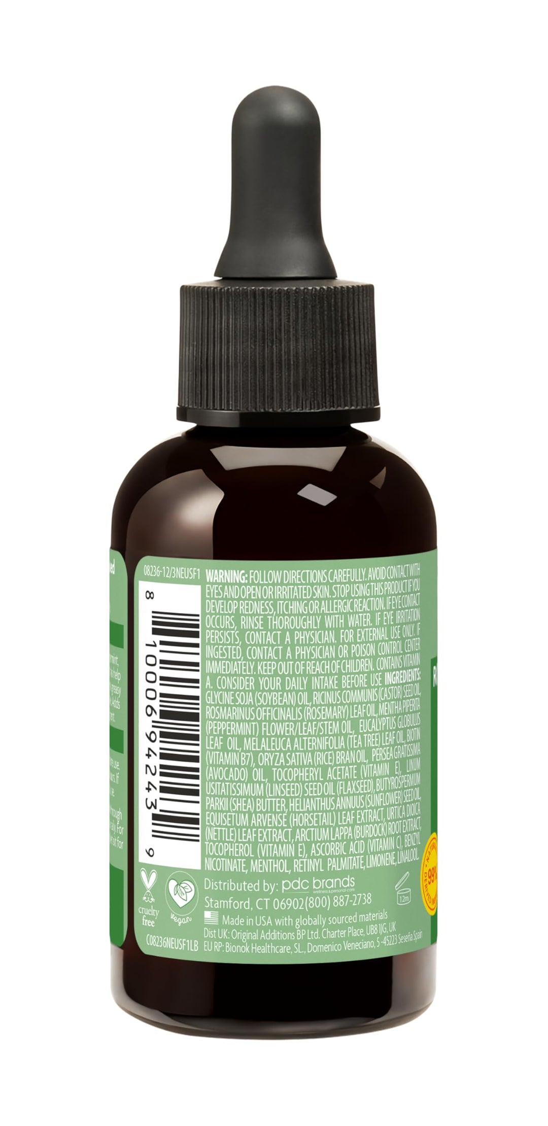 59 ml amber bottle with pump, biotin and avocado scalp oil for Women